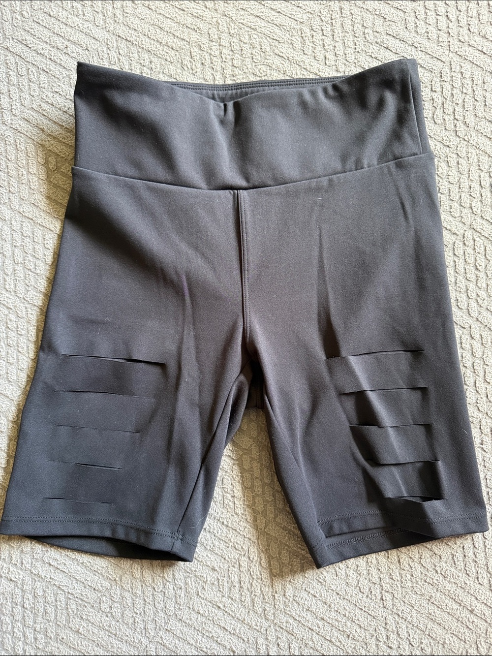 High-Waist Black Women’s Performance Bike Shorts